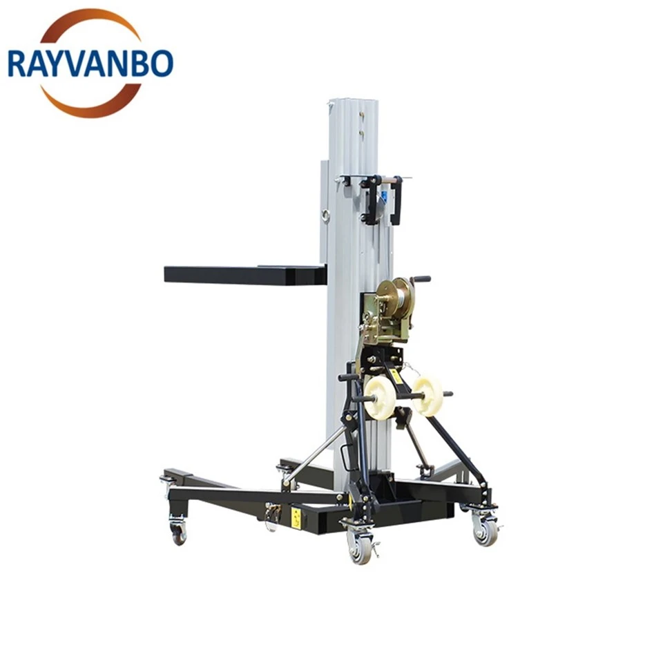 High Quality 3m To 6m Lift Height 80kg To 450kg Load Capacity Manual Lifting Material ForkLift price