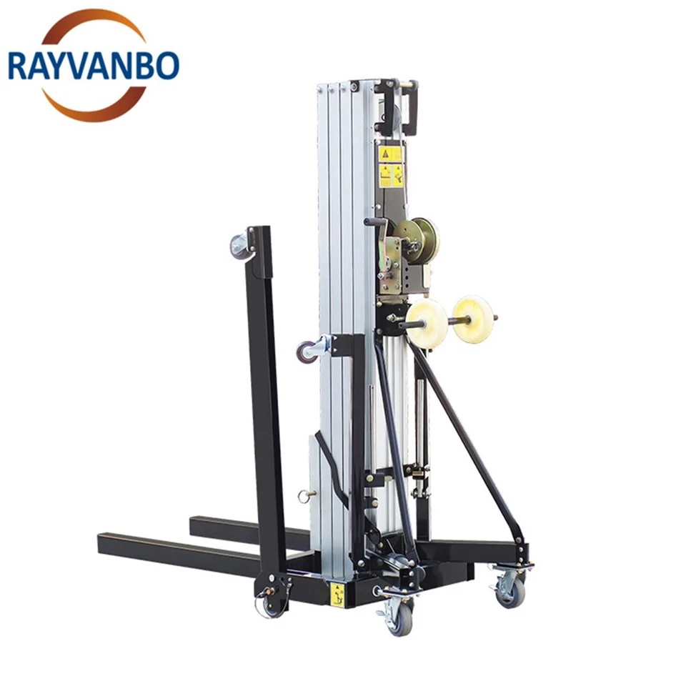 High Quality 3m To 6m Lift Height 80kg To 450kg Load Capacity Manual Lifting Material ForkLift factory