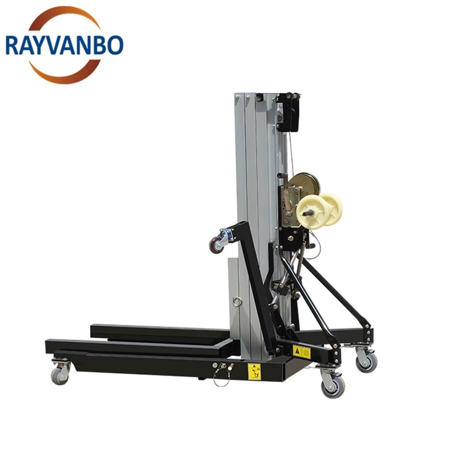 High Quality 3m To 6m Lift Height 80kg To 450kg Load Capacity Manual Lifting Material ForkLift high quality